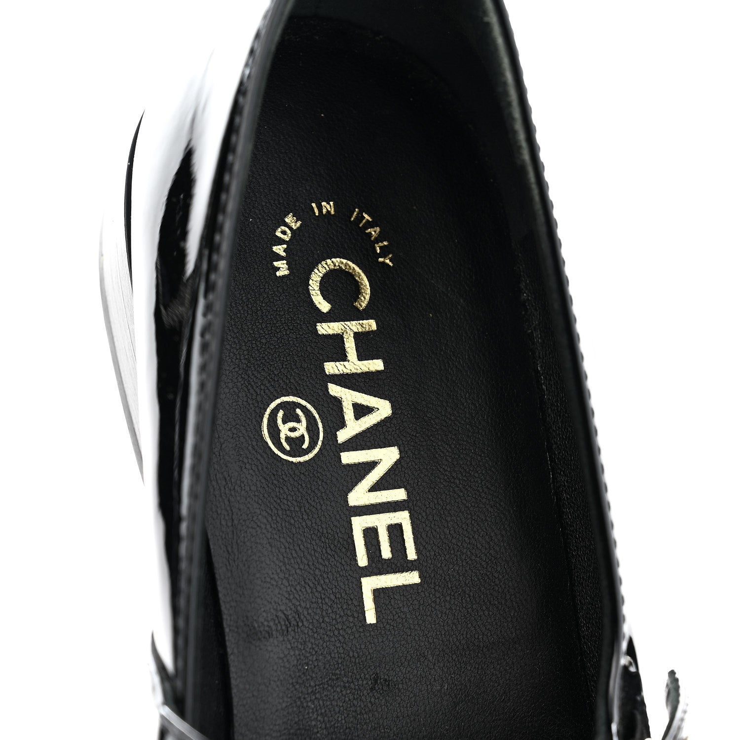 Chanel Patent Calfskin Mary Janes Flats 39 Black 8 of 9