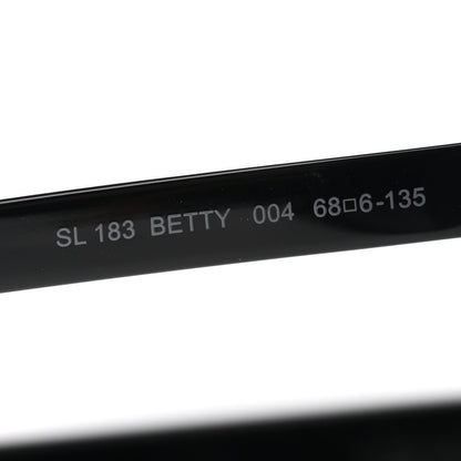 Saint Laurent Acetate Betty Sunglasses SL183 Black 5 of 7