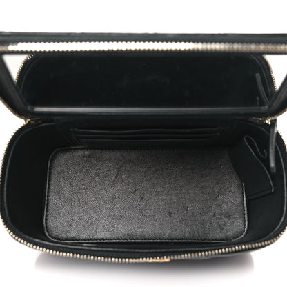Chanel Lambskin Quilted Small Pillow Crush Vanity Case With Chain Black 5 of 11
