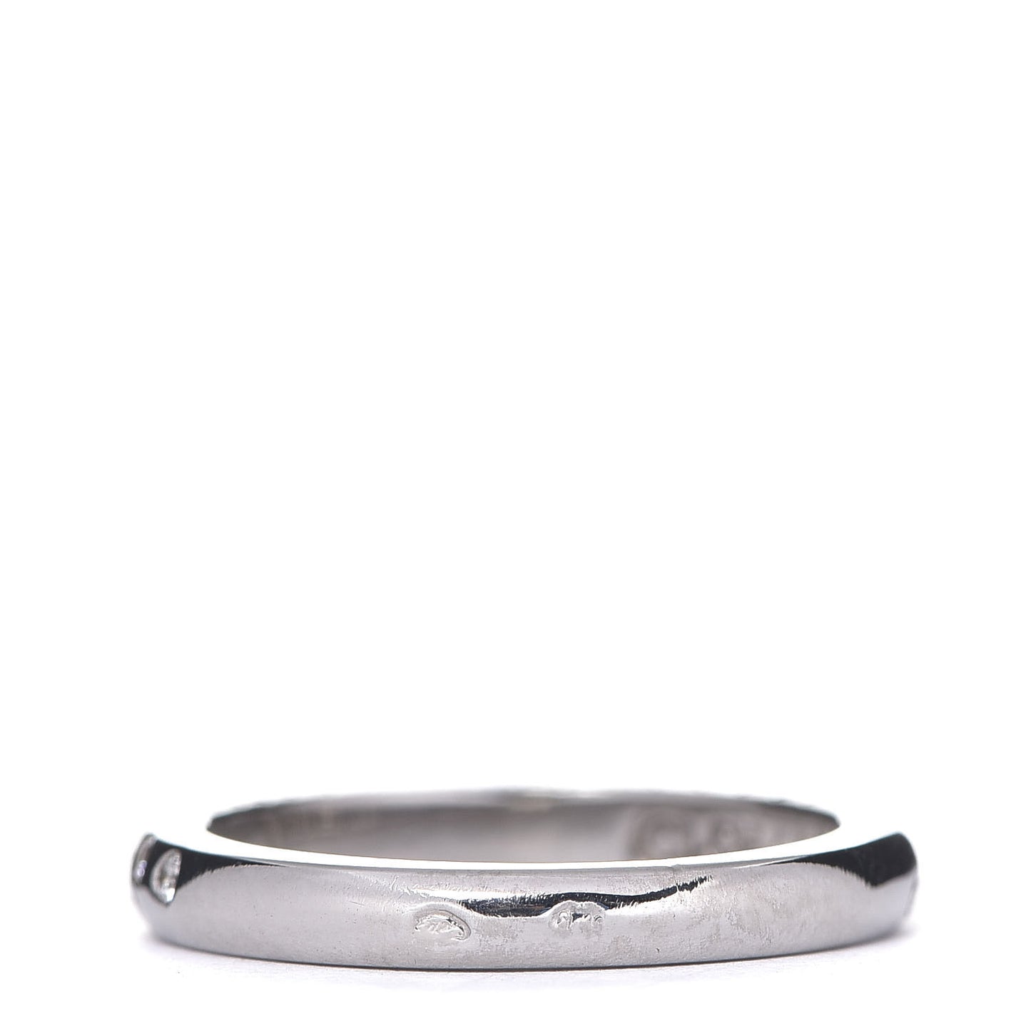 18K White Gold Diamond Band Ring 51 5.75