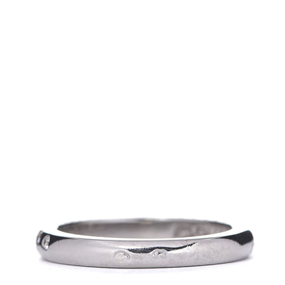 Chanel 18K White Gold Diamond Band Ring 51 5.75 2 of 5