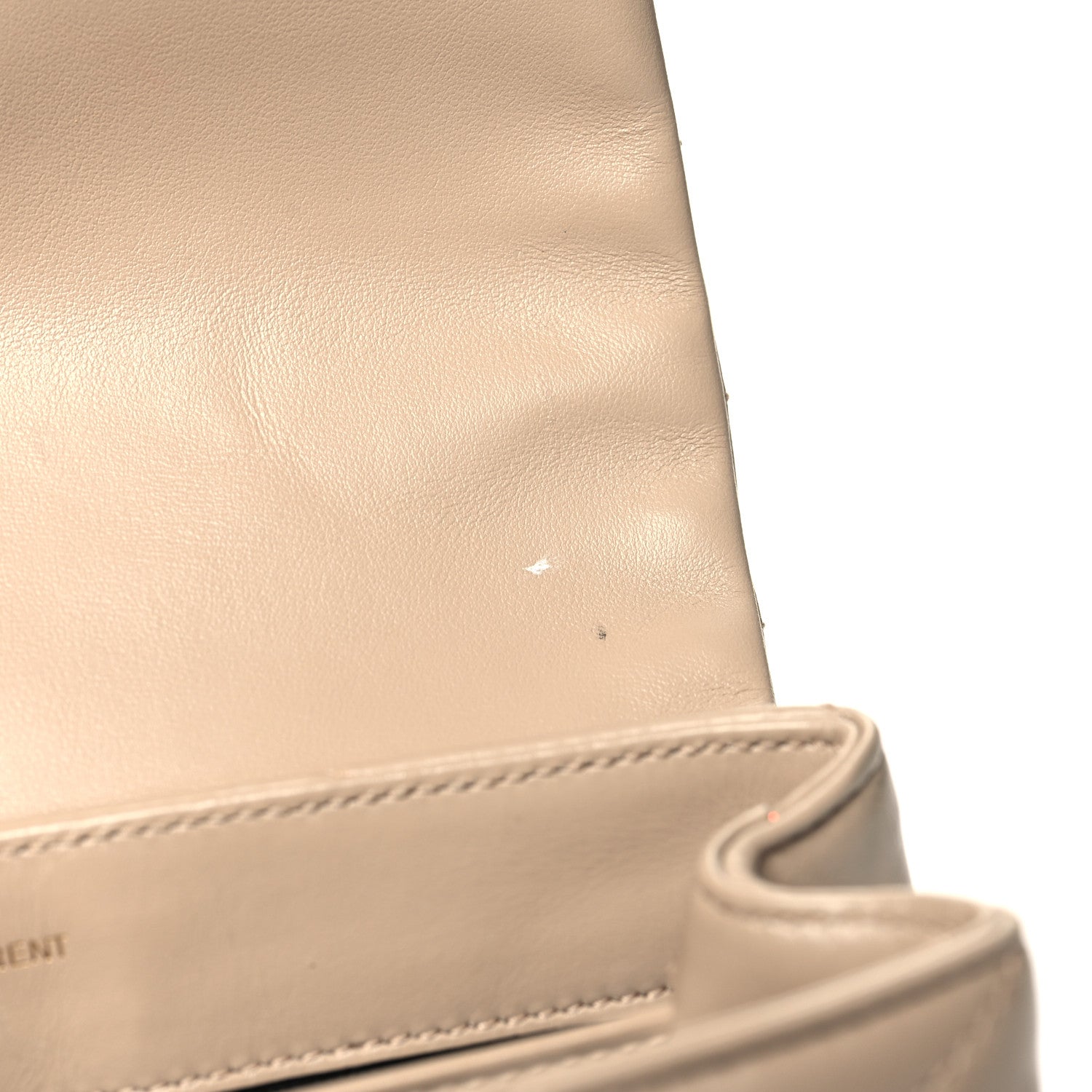 Saint Laurent Calfskin Y Quilted Monogram Toy Loulou Crossbody Bag Nude Powder 9 of 11