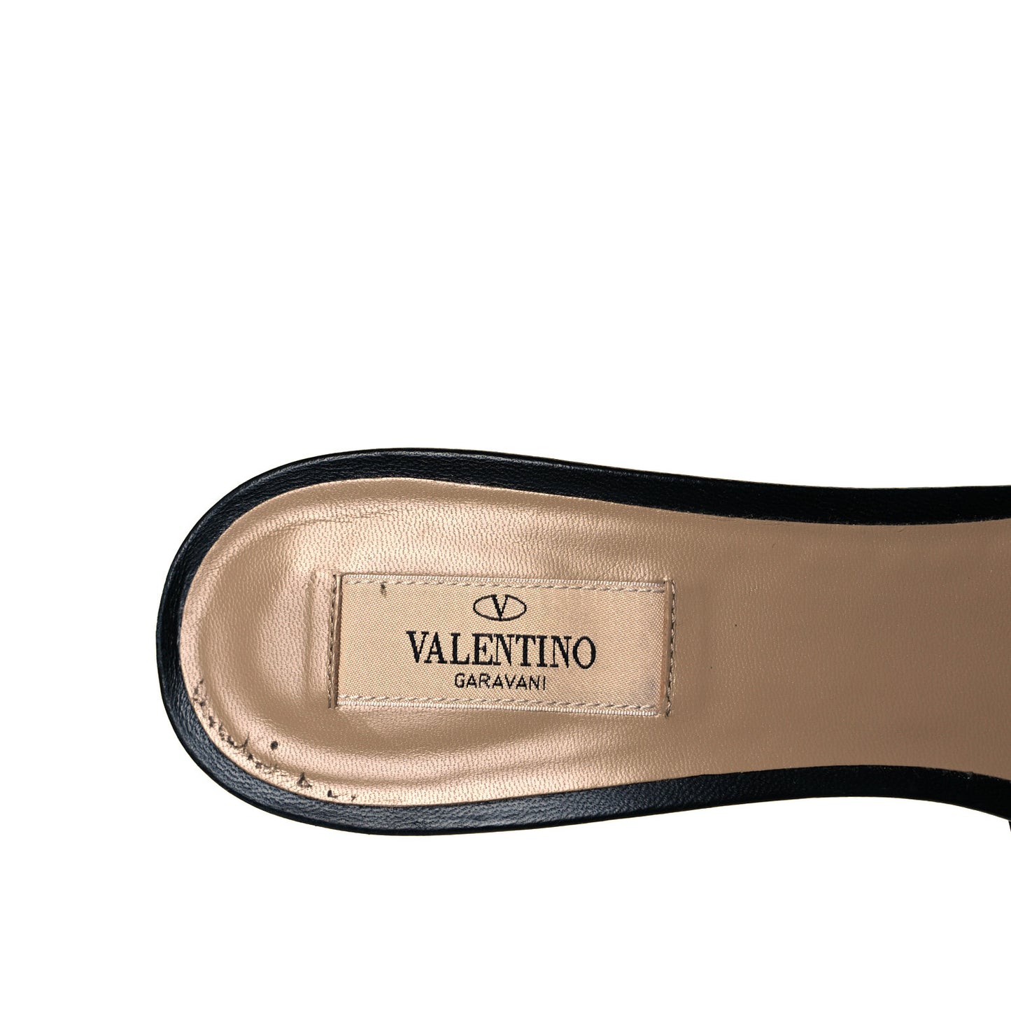 Calfskin Rockstud Wedge Sandals 41 Black
