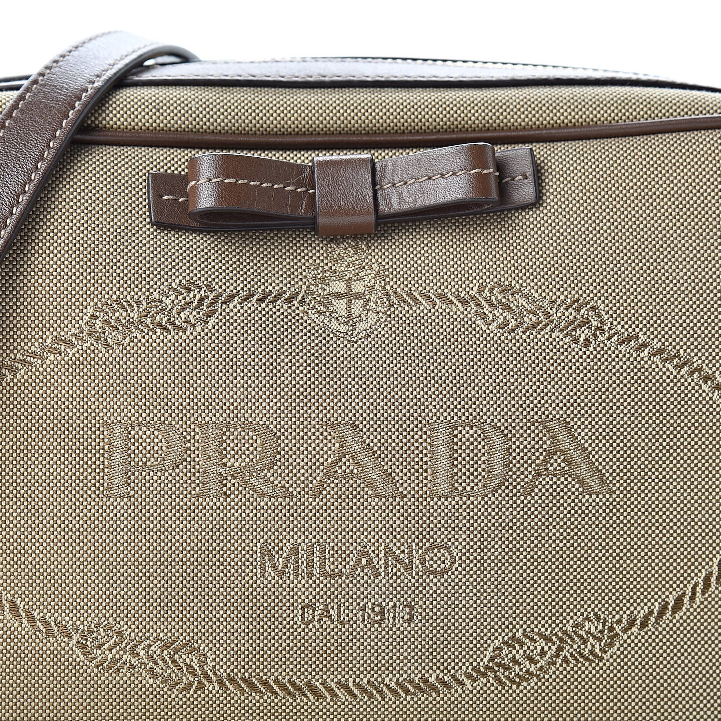 Jacquard Logo Camera Bag Corda Bruciato