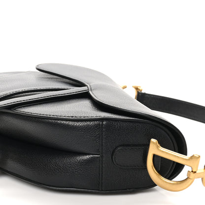 Christian Dior Shiny Goatskin Saddle Bag Black 10 of 10