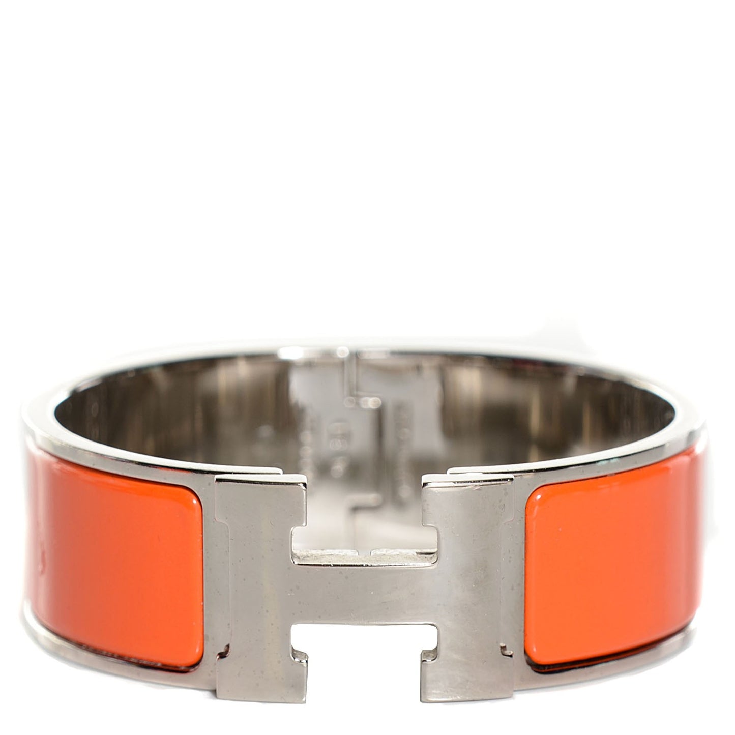 Enamel Wide Clic Clac H Bracelet PM Orange