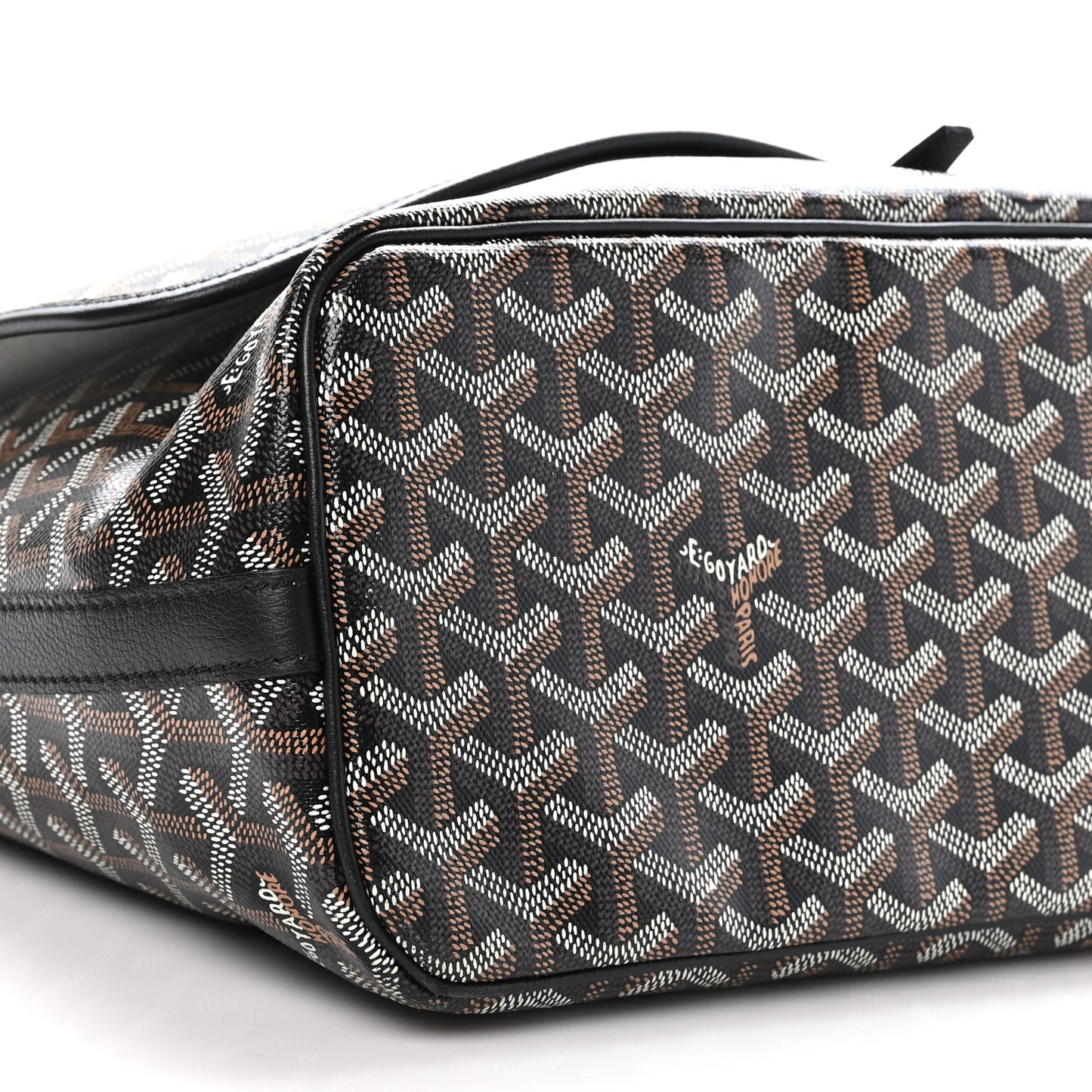 Goyardine Capetien Messenger Bag Black