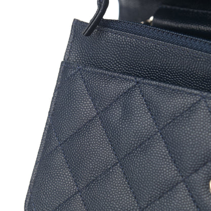 Chanel Caviar Quilted Wallet On Chain WOC Navy Blue 12 of 13