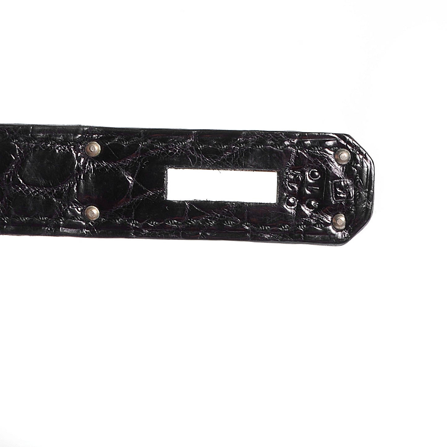 Matte Porosus Crocodile Birkin 35 Black