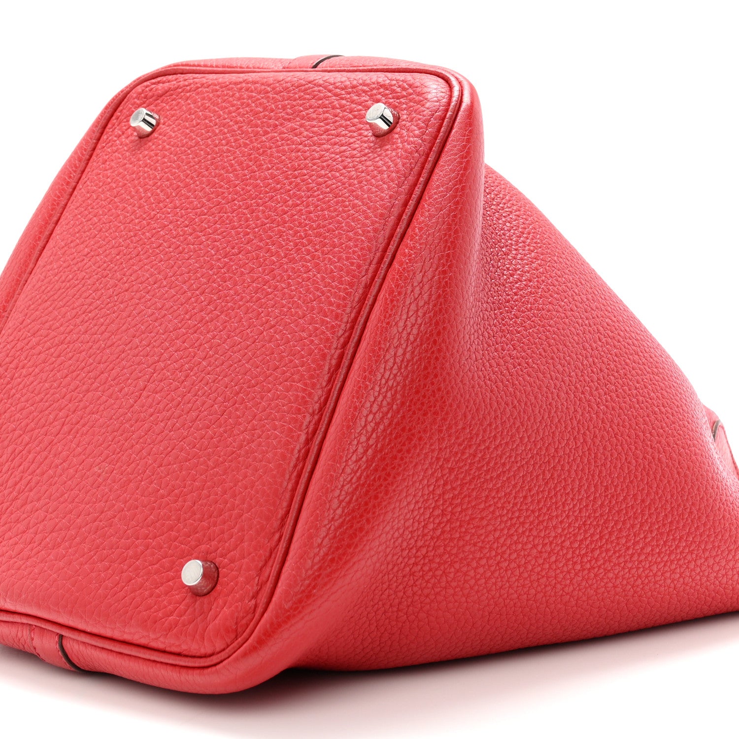 Hermes Taurillon Clemence Picotin Lock 22 MM Rouge Casaque 10 of 11