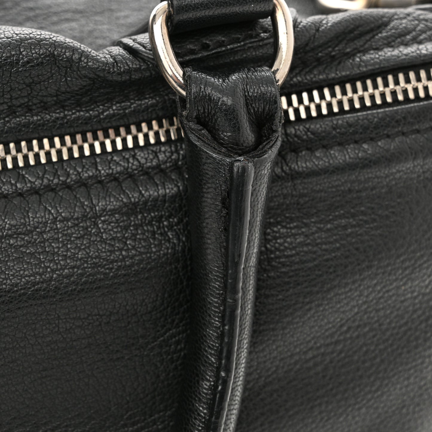 Sugar Goatskin Large Pandora Black