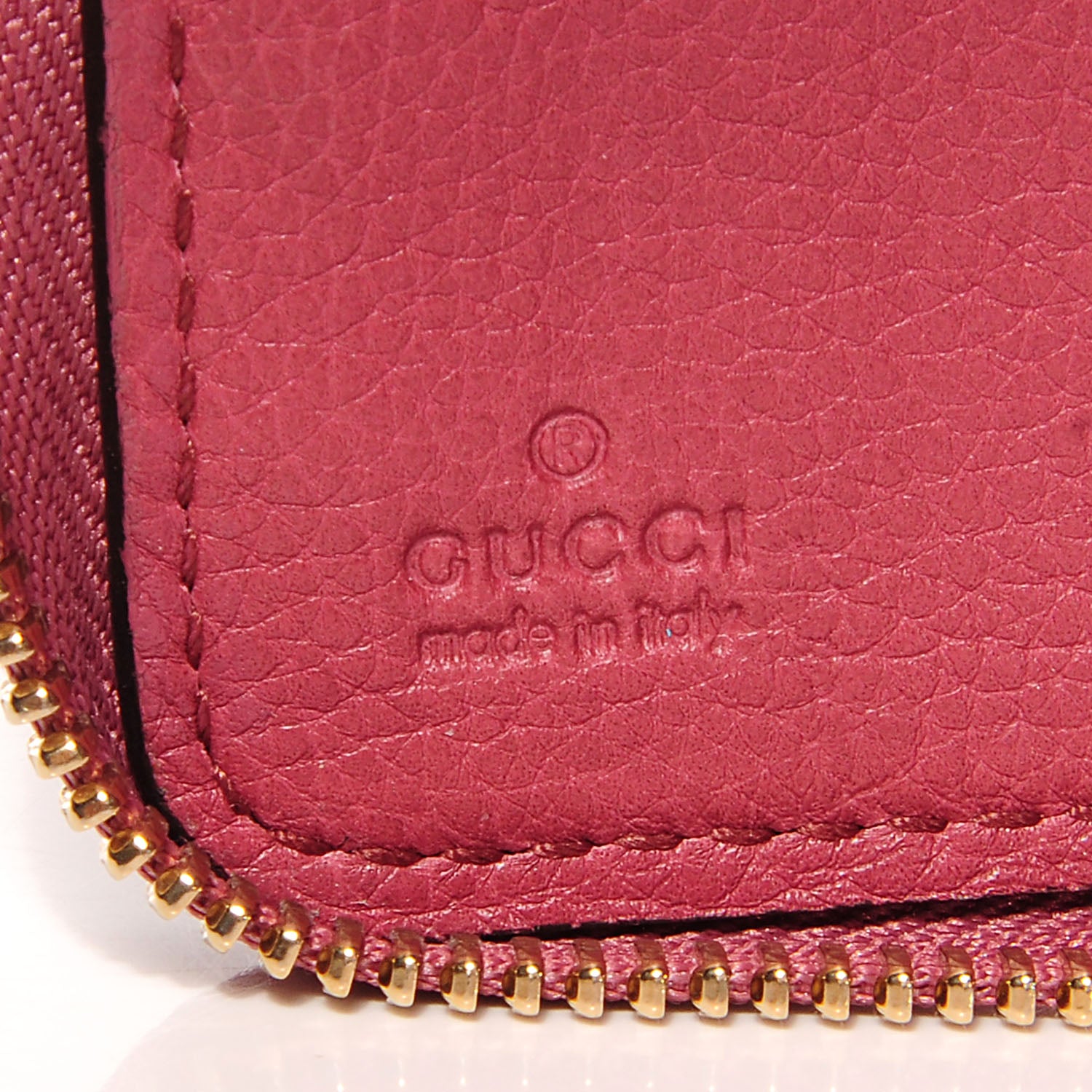 Gucci Calfskin Large Soho Zip Around Wallet Pink 7 of 8