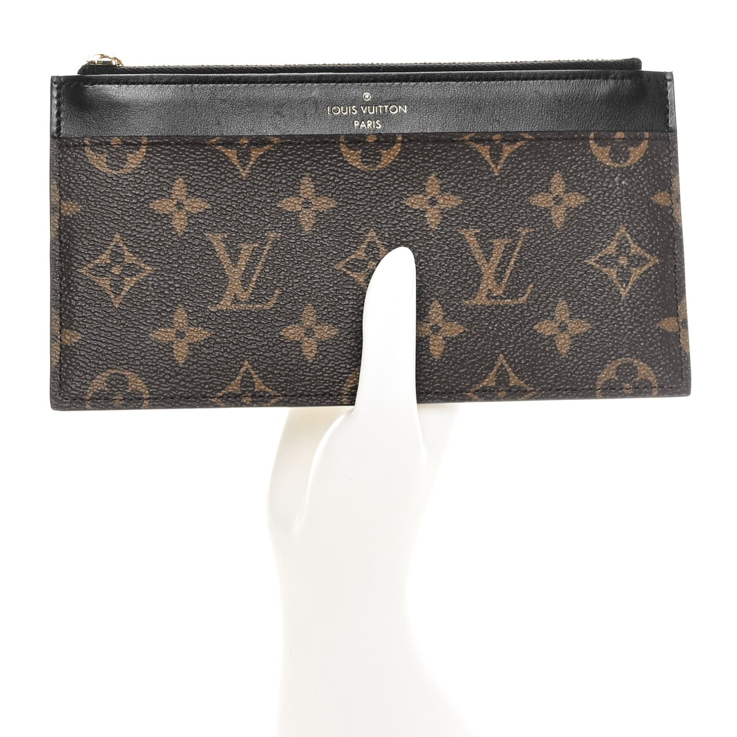 Monogram Slim Purse Black