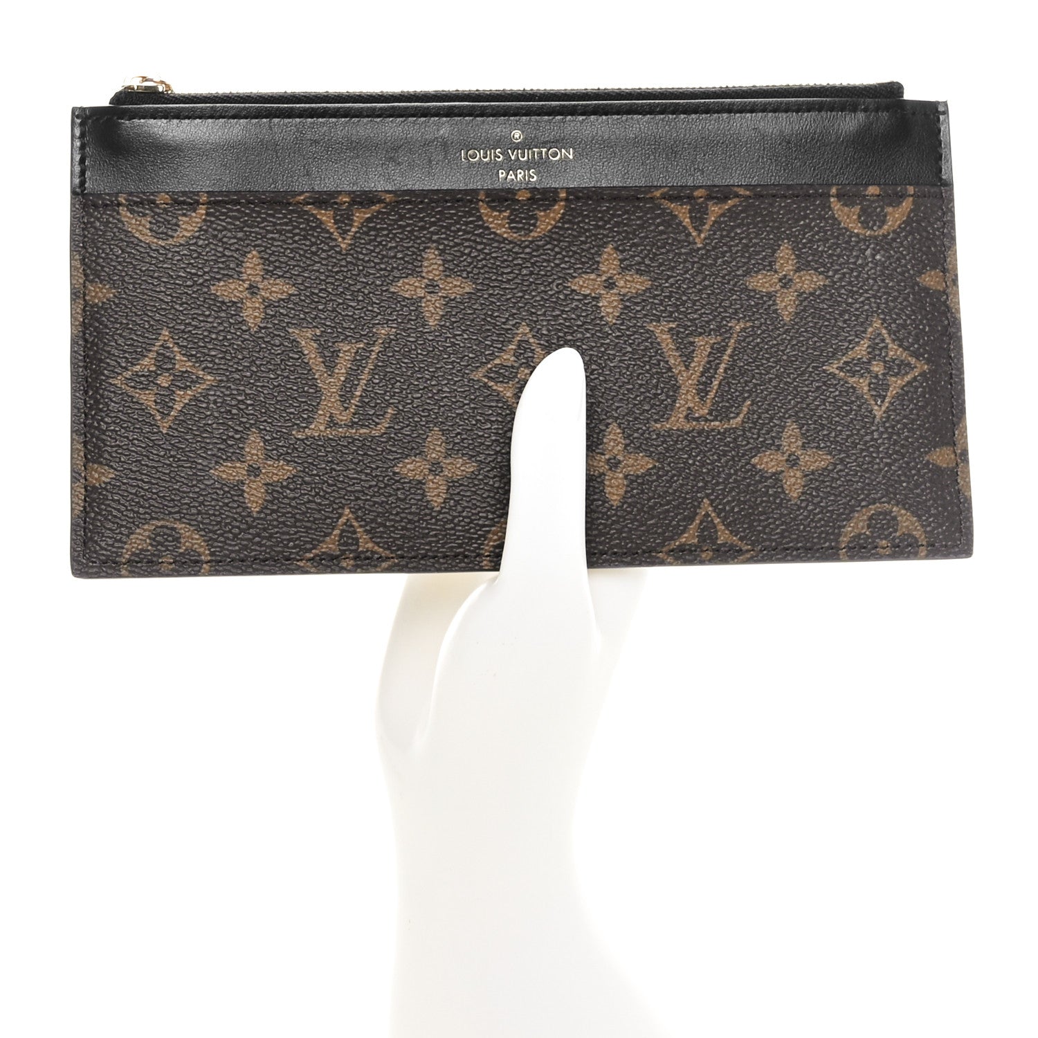 Louis Vuitton Monogram Slim Purse Black 2 of 7