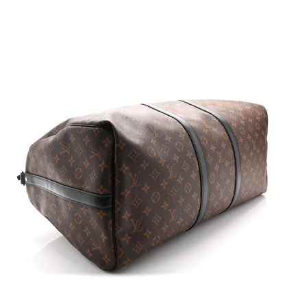 Louis Vuitton Monogram Macassar Keepall Bandouliere 55 3 of 9