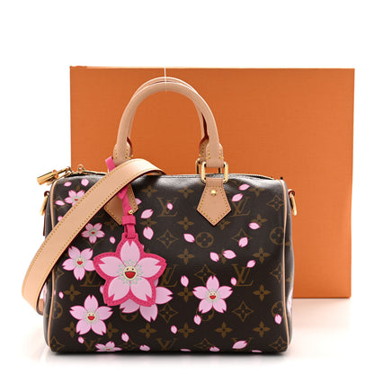 Louis Vuitton LV X TM Monogram Cherry Blossom Speedy Bandouliere 25 Sakura Brown 11 of 11