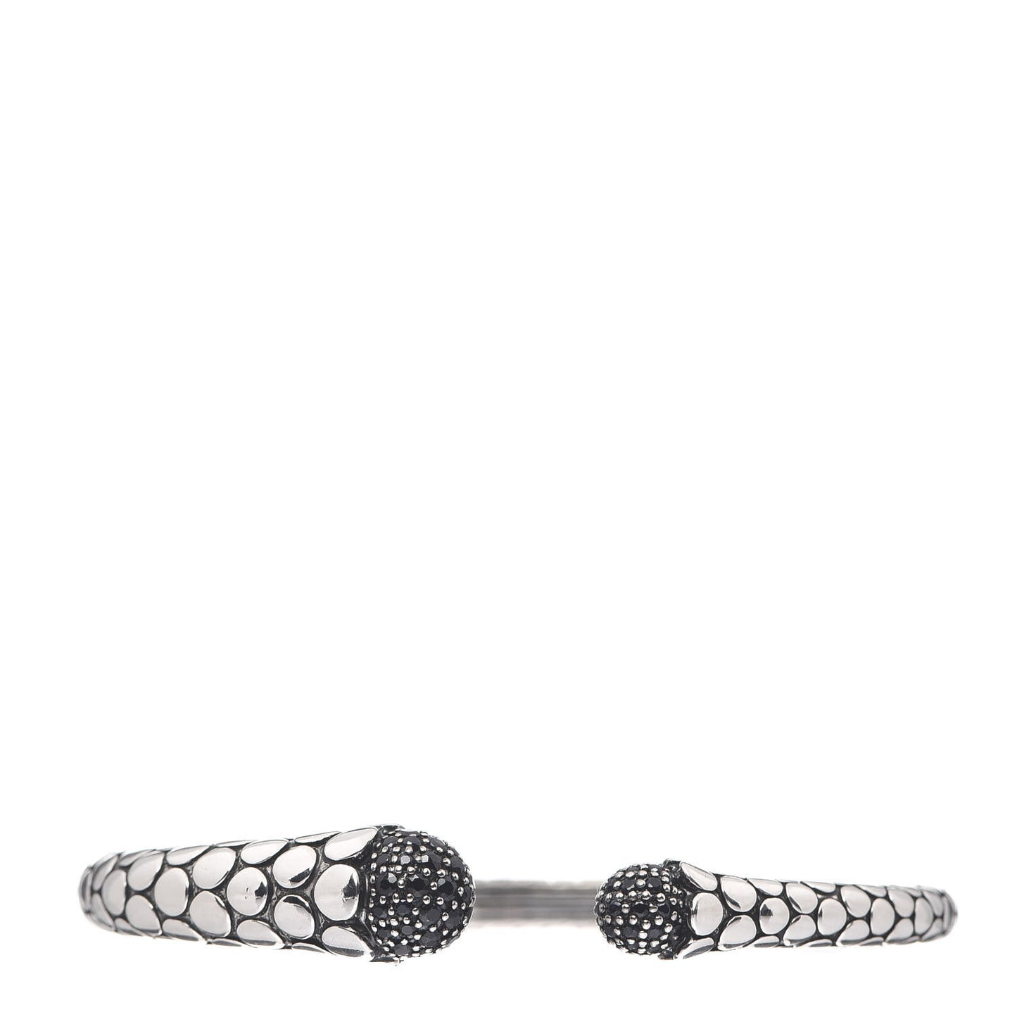 Sterling Silver Black Sapphire Dot Cuff Bracelet
