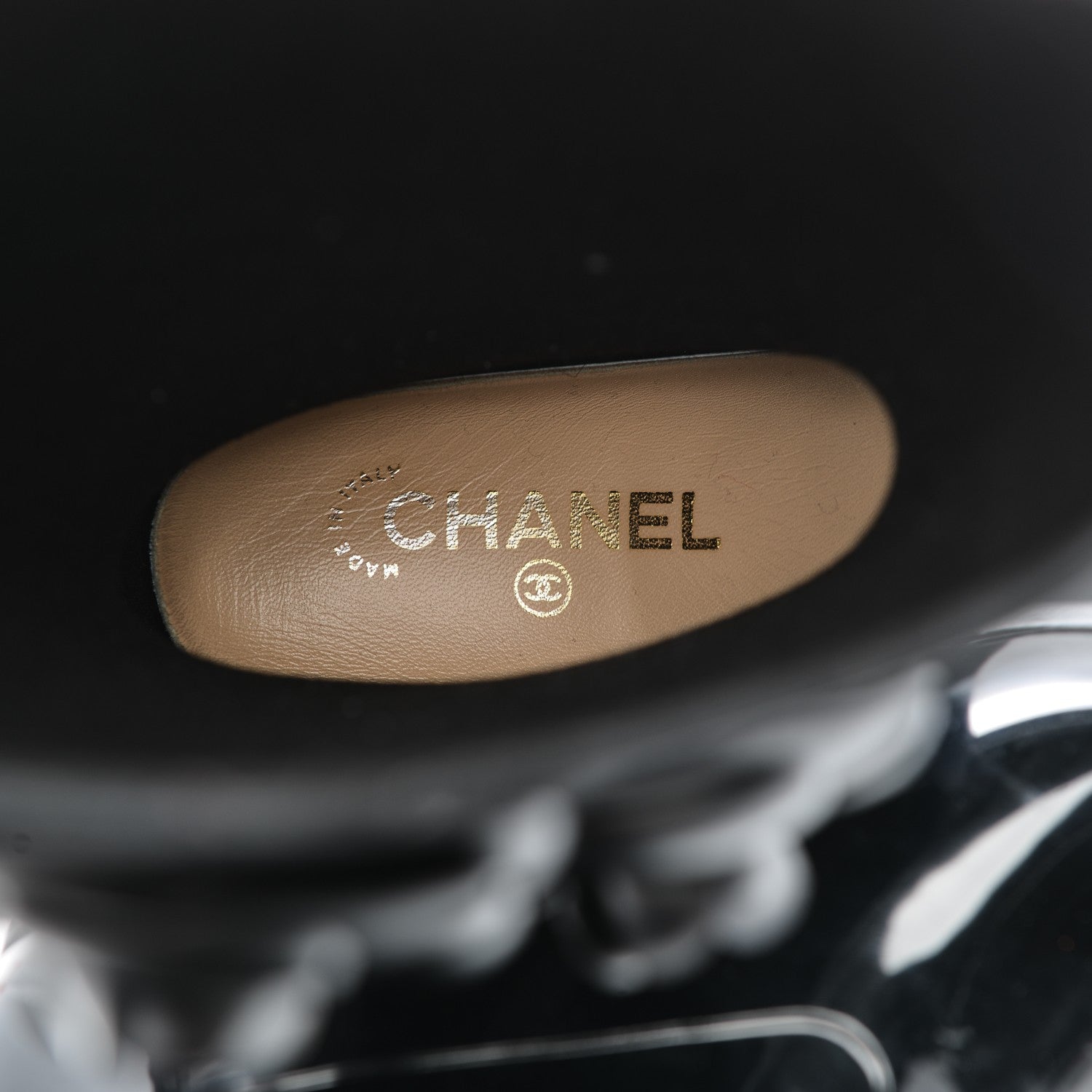 Chanel Rubber Camellia Rain Boots 37 Black 15 of 19