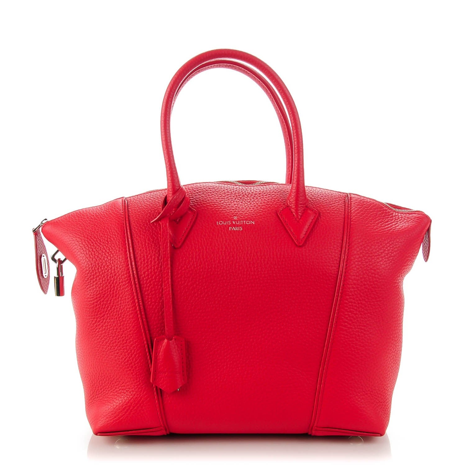 Louis Vuitton Cuir Taurillon Soft Lockit PM Rubis 1 of 7