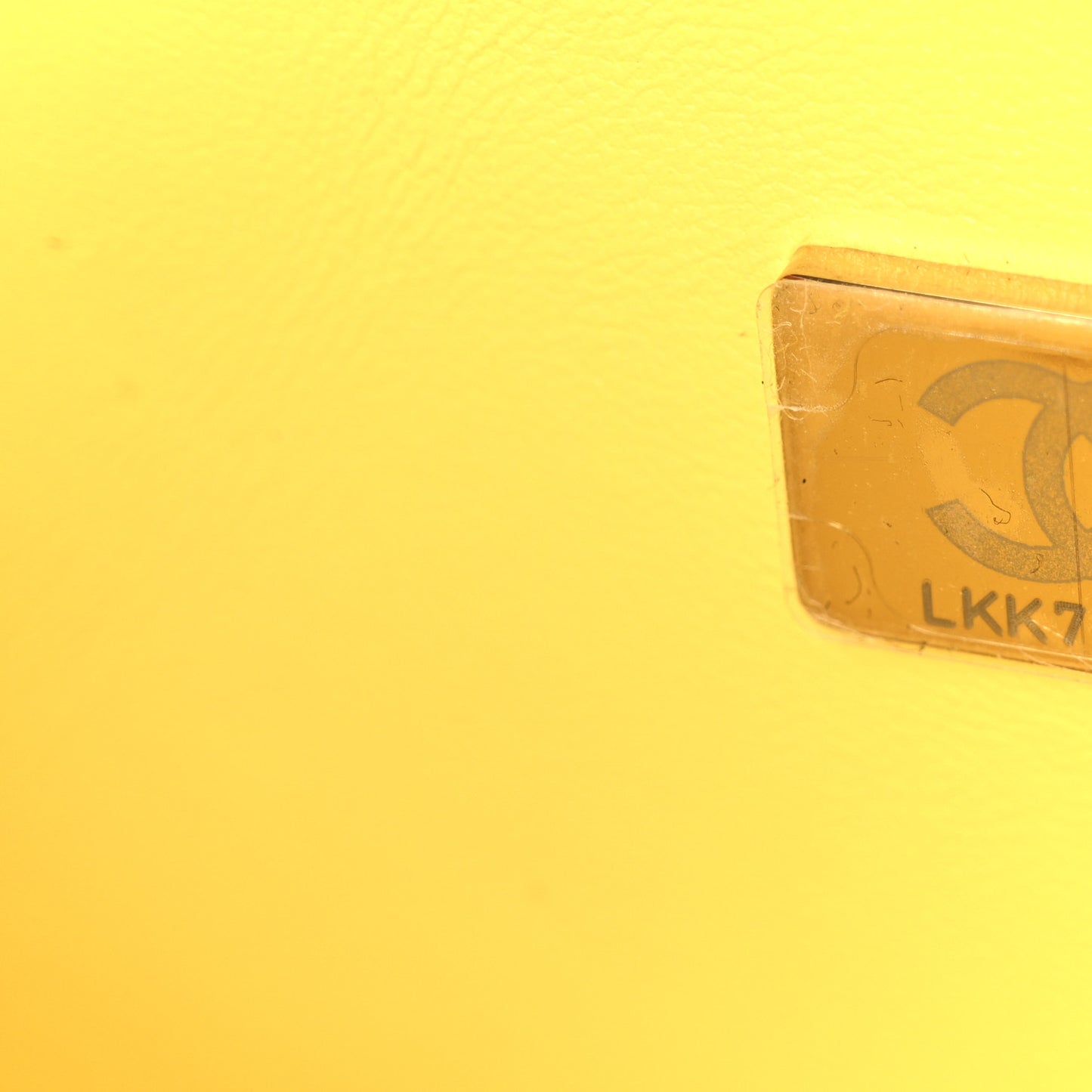 Lambskin Quilted Mini Square Flap Yellow