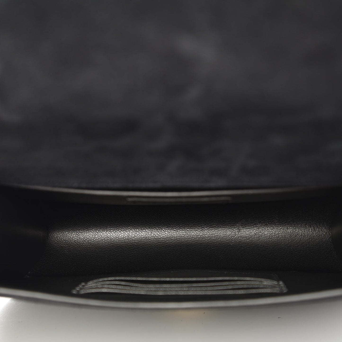 Suede Small Spontini Saddle Bag Black