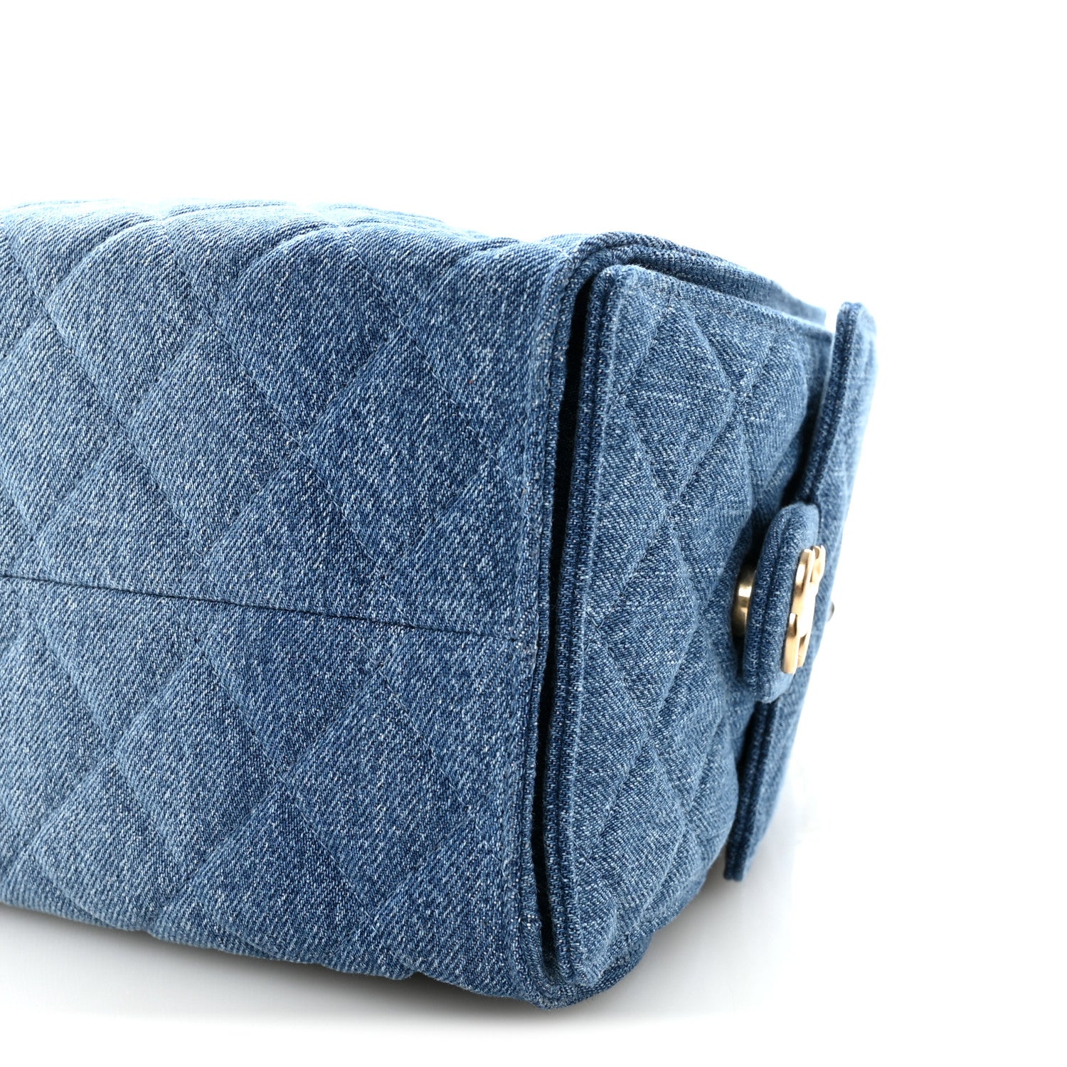 Chanel Washed Denim Quilted Small Chanel 25 Handbag Blue 10 of 10