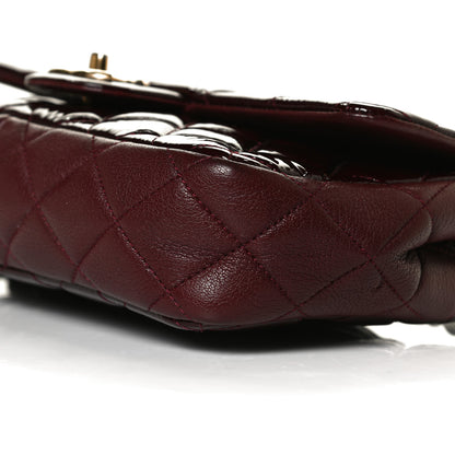 Chanel Patent Goatskin Quilted Medium CC Eyelet Flap Burgundy 10 of 16