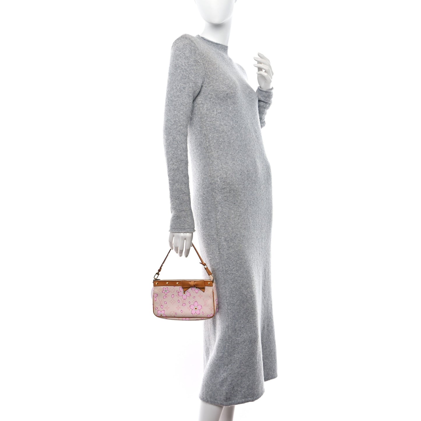 LOUIS VUITTON Monogram Cherry Blossom Pochette Accessories Pink