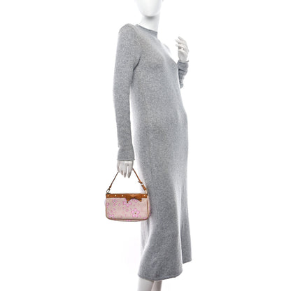 Louis Vuitton LOUIS VUITTON Monogram Cherry Blossom Pochette Accessories Pink 2 of 9