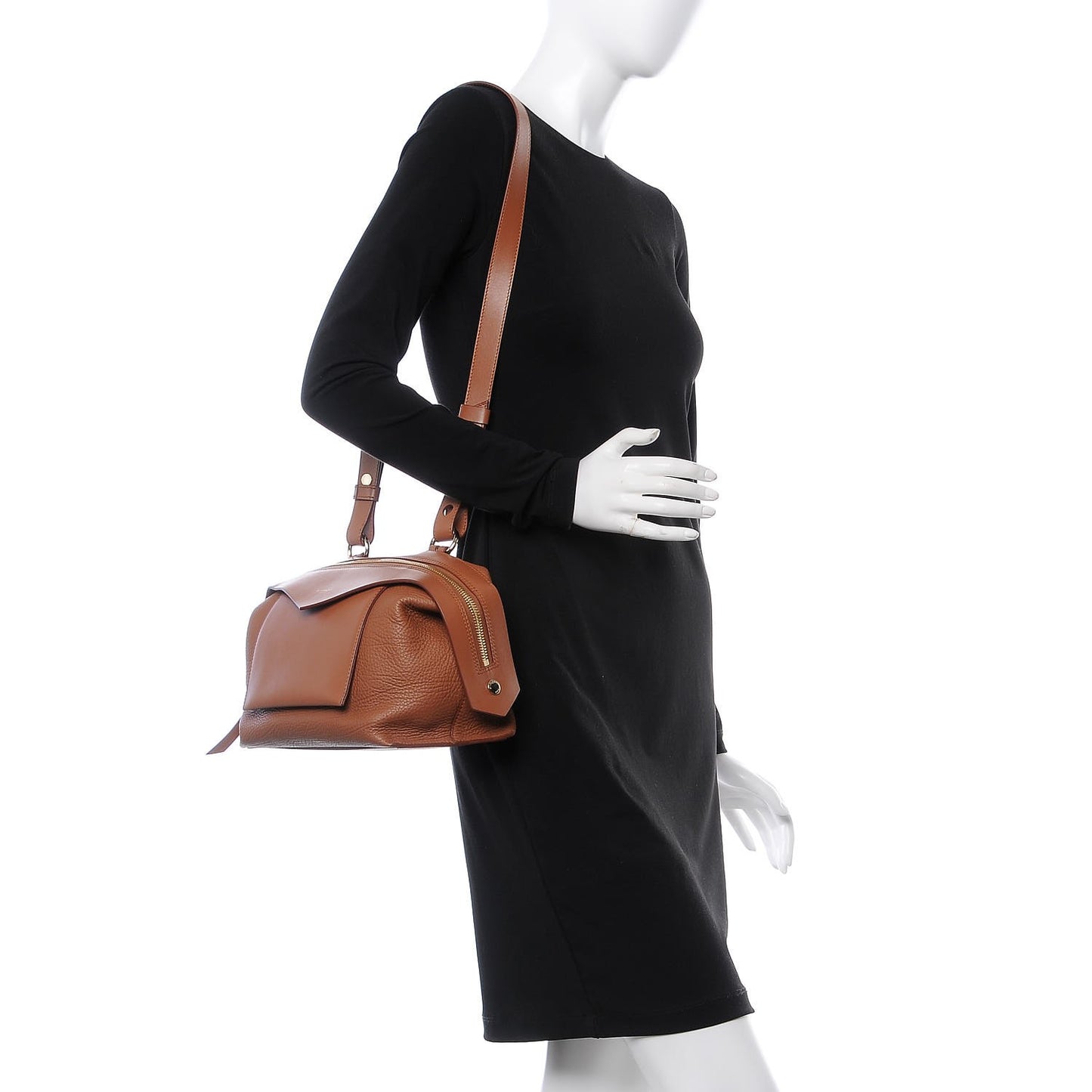 Calfskin Small Sway Cognac