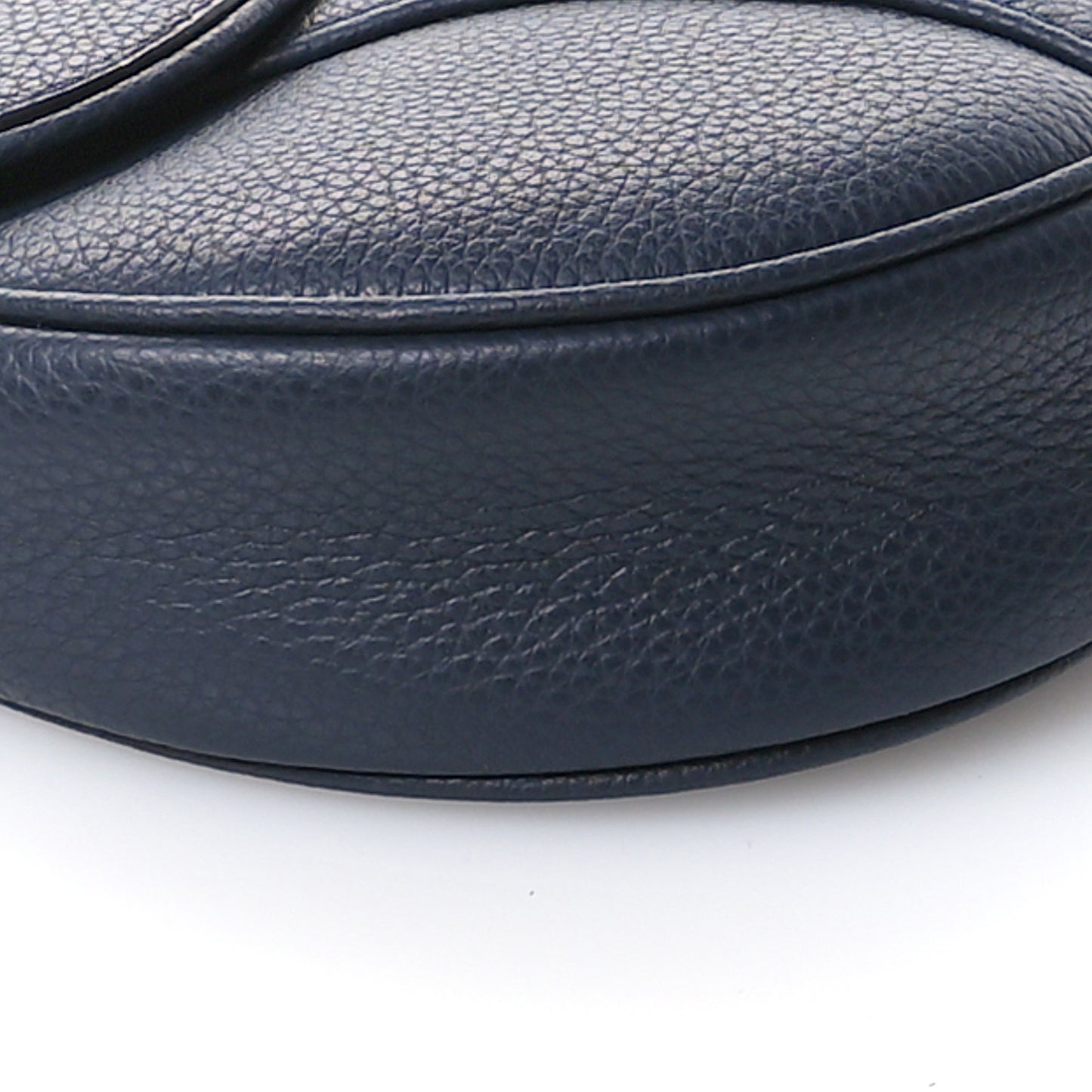 Grained Calfskin Mens Saddle Bag Navy Blue