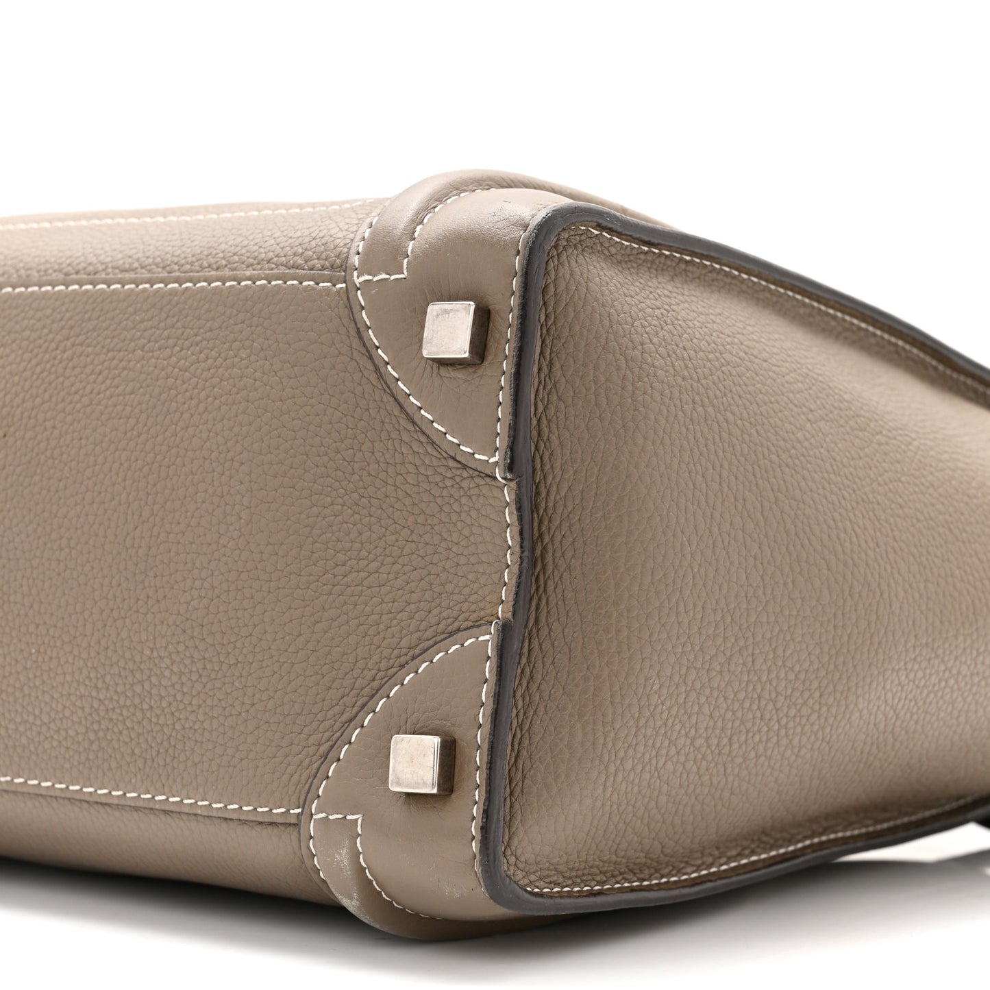 Drummed Calfskin Micro Luggage Souris