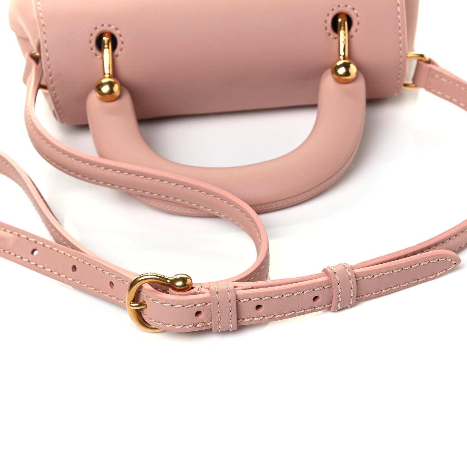 Burberry Trench Calfskin Small DK88 Top Handle Bag Ash Rose 9 of 10