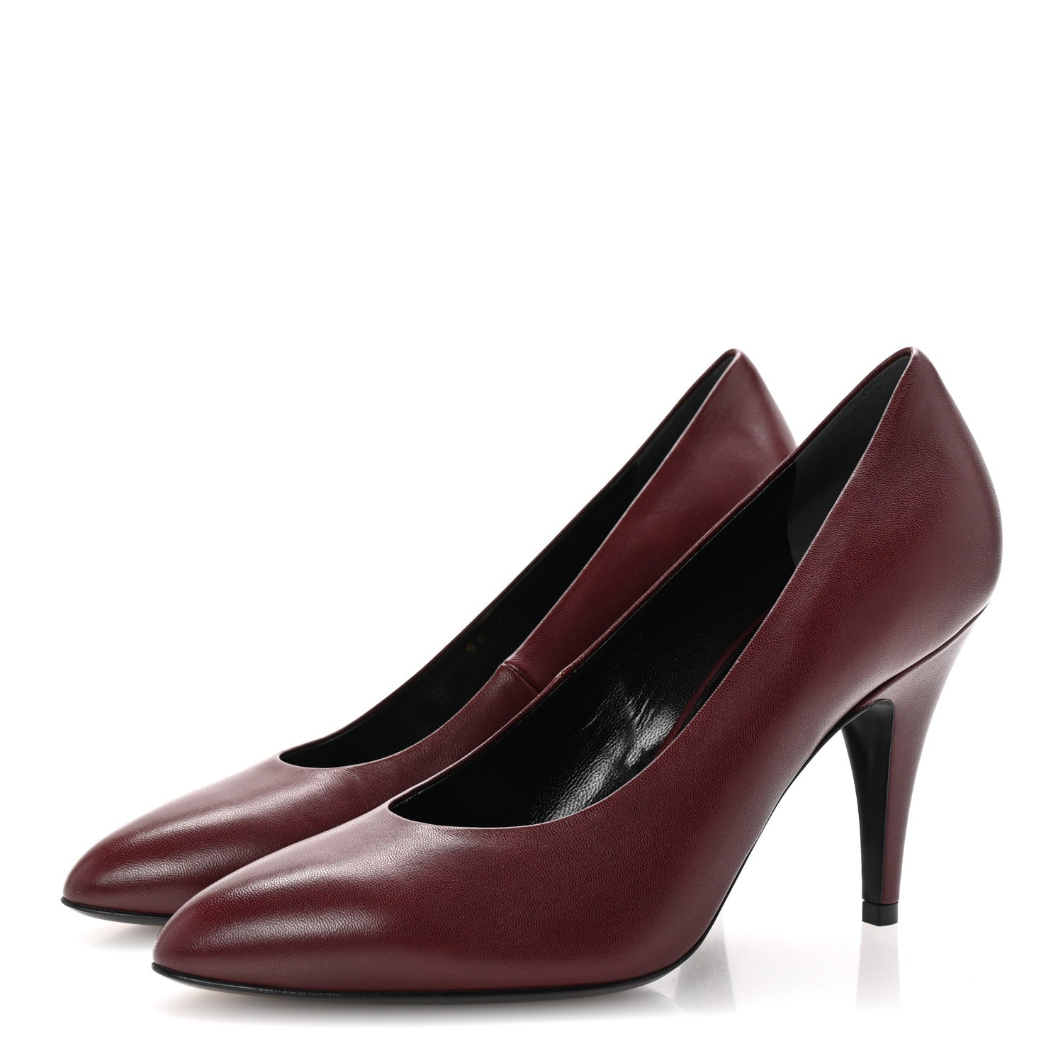 Gucci Malaga Kid Pumps 37.5 Vintage Bordeaux 4 of 10
