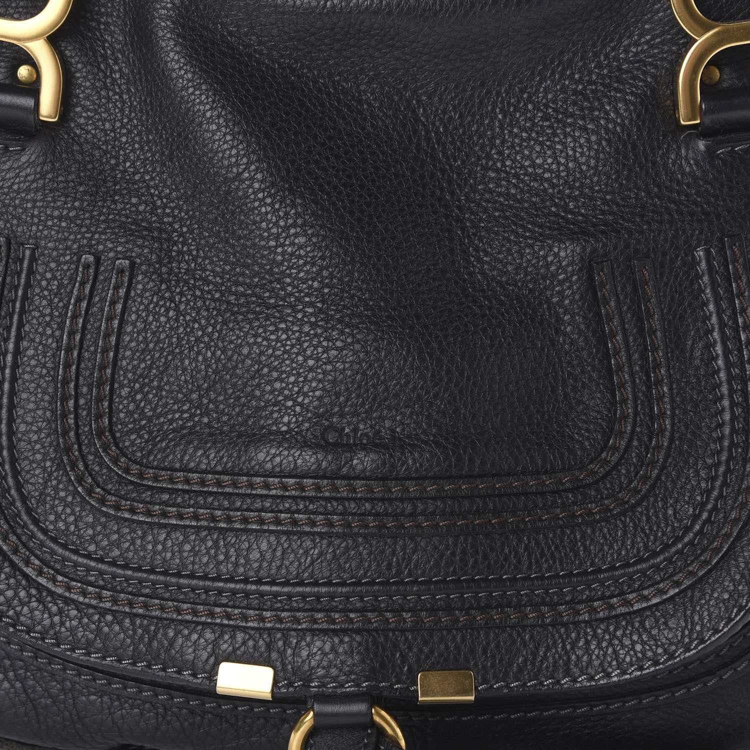 Chloe Calfskin Medium Marcie Satchel Black 9 of 9