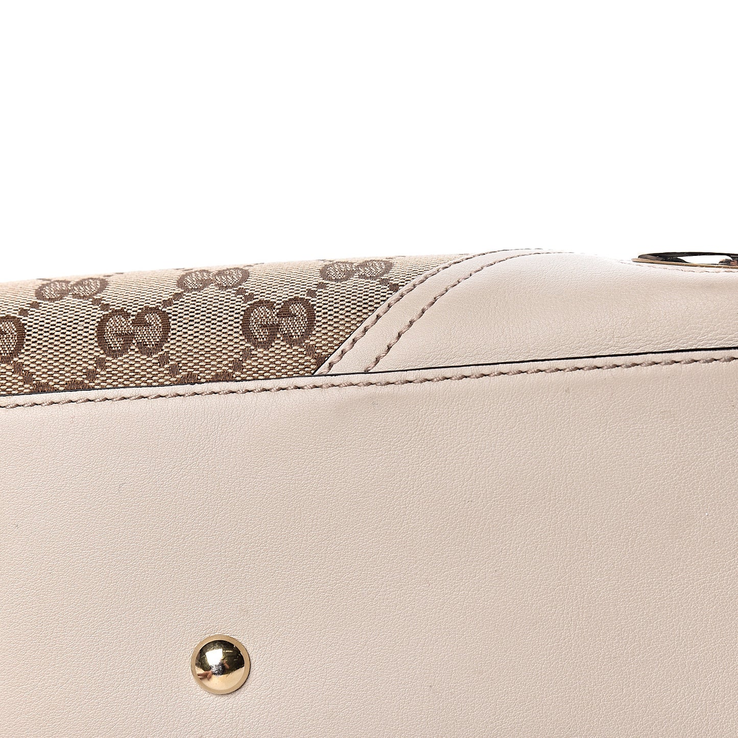 Monogram Medium New Britt Tote Off White