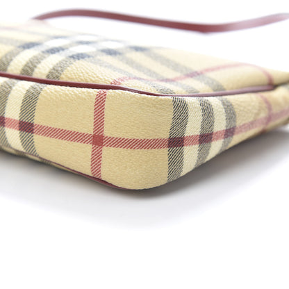 Burberry Haymarket Check Pochette Military Red 10 of 14