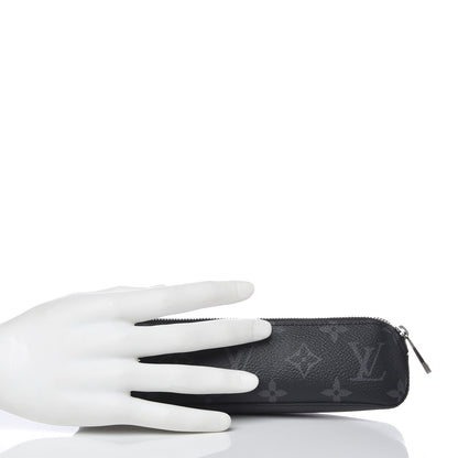 Louis Vuitton Monogram Eclipse Elizabeth Pencil Pouch Black 2 of 8