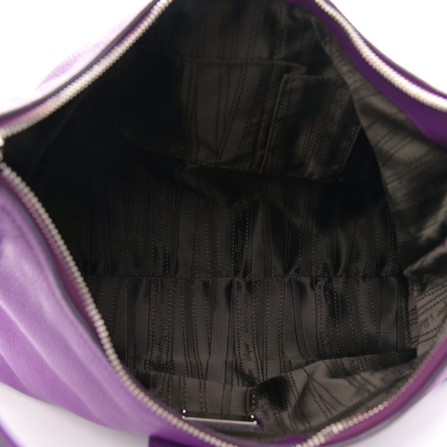 Calfskin Fanisa Gancini Hobo Purple
