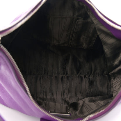 Salvatore Ferragamo Calfskin Fanisa Gancini Hobo Purple 5 of 9