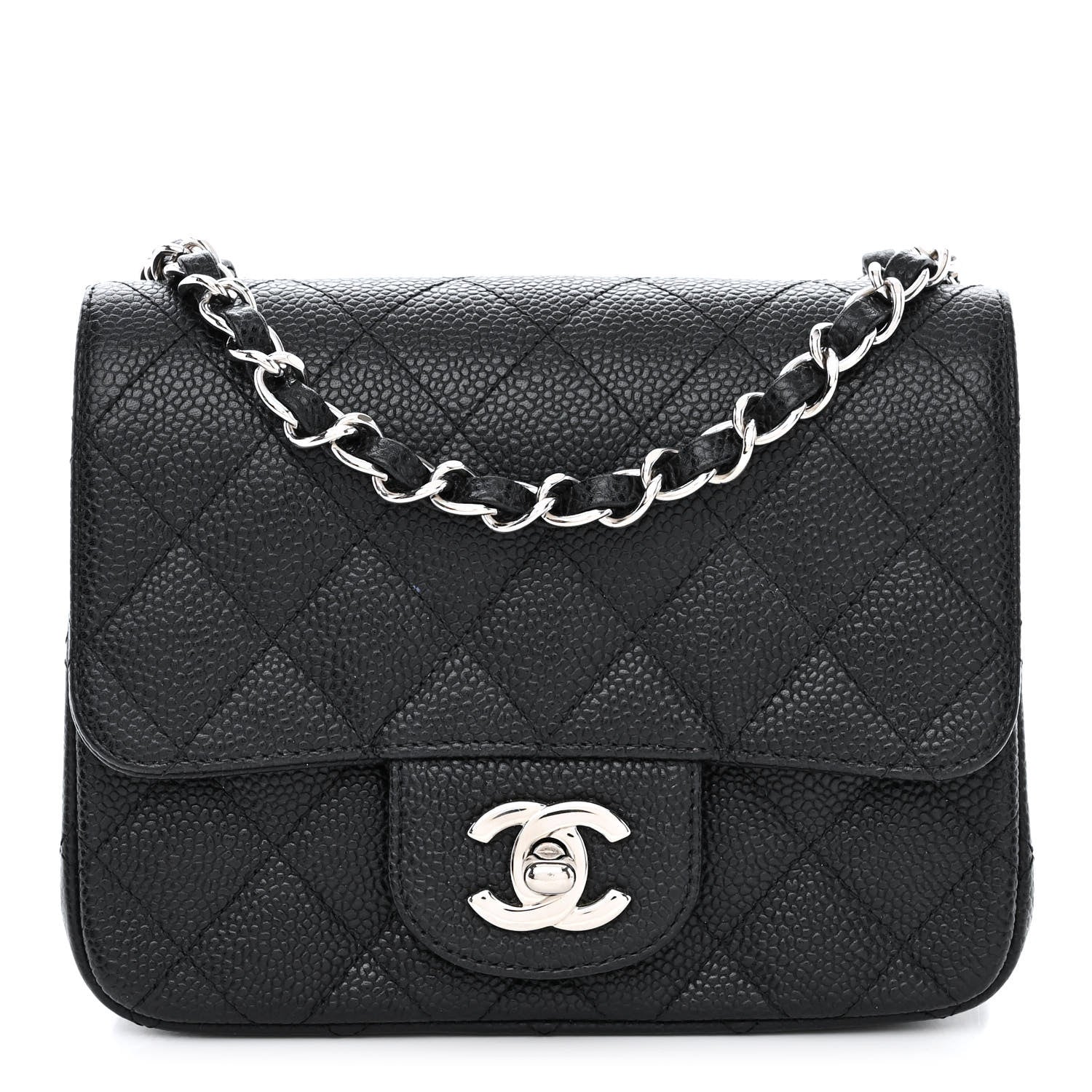 Chanel Caviar Quilted Mini Square Flap Black 1 of 12