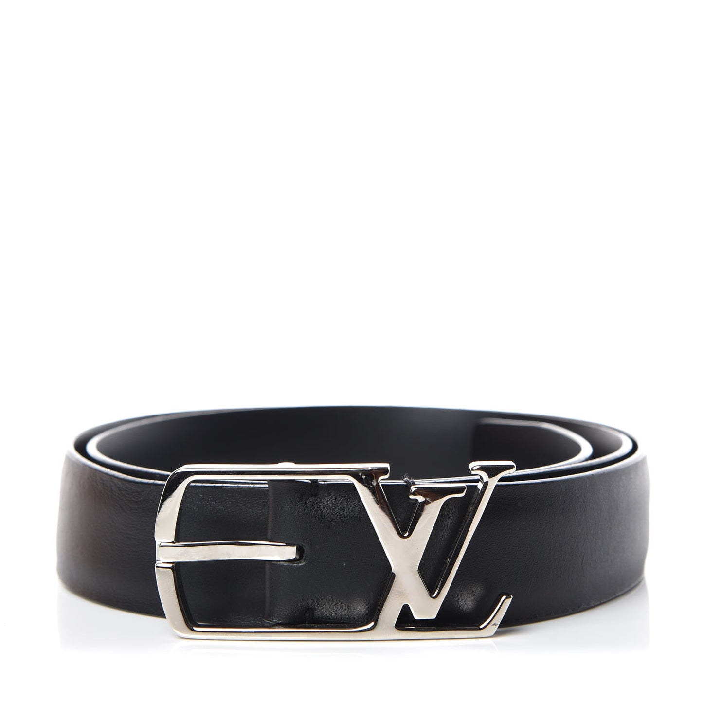 Calfskin 30mm Neogram LV Belt 90 36 Black