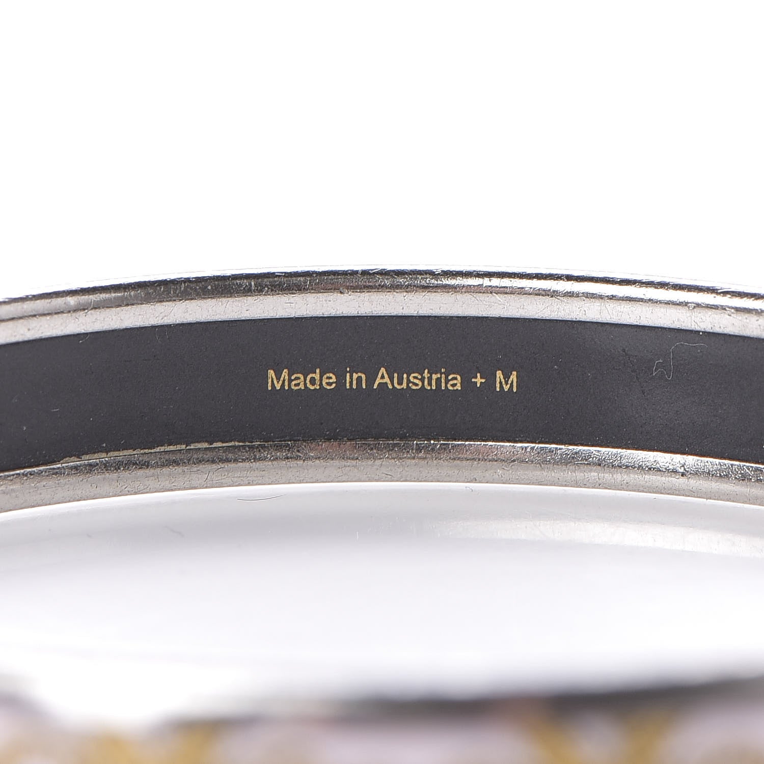 Hermes Enamel Printed Grand Apparat Narrow Bracelet 62 5 of 6