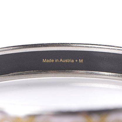 Hermes Enamel Printed Grand Apparat Narrow Bracelet 62 5 of 6