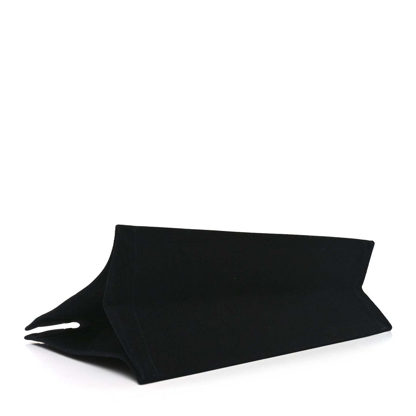 Linen Calfskin Rive Gauche Tote Black