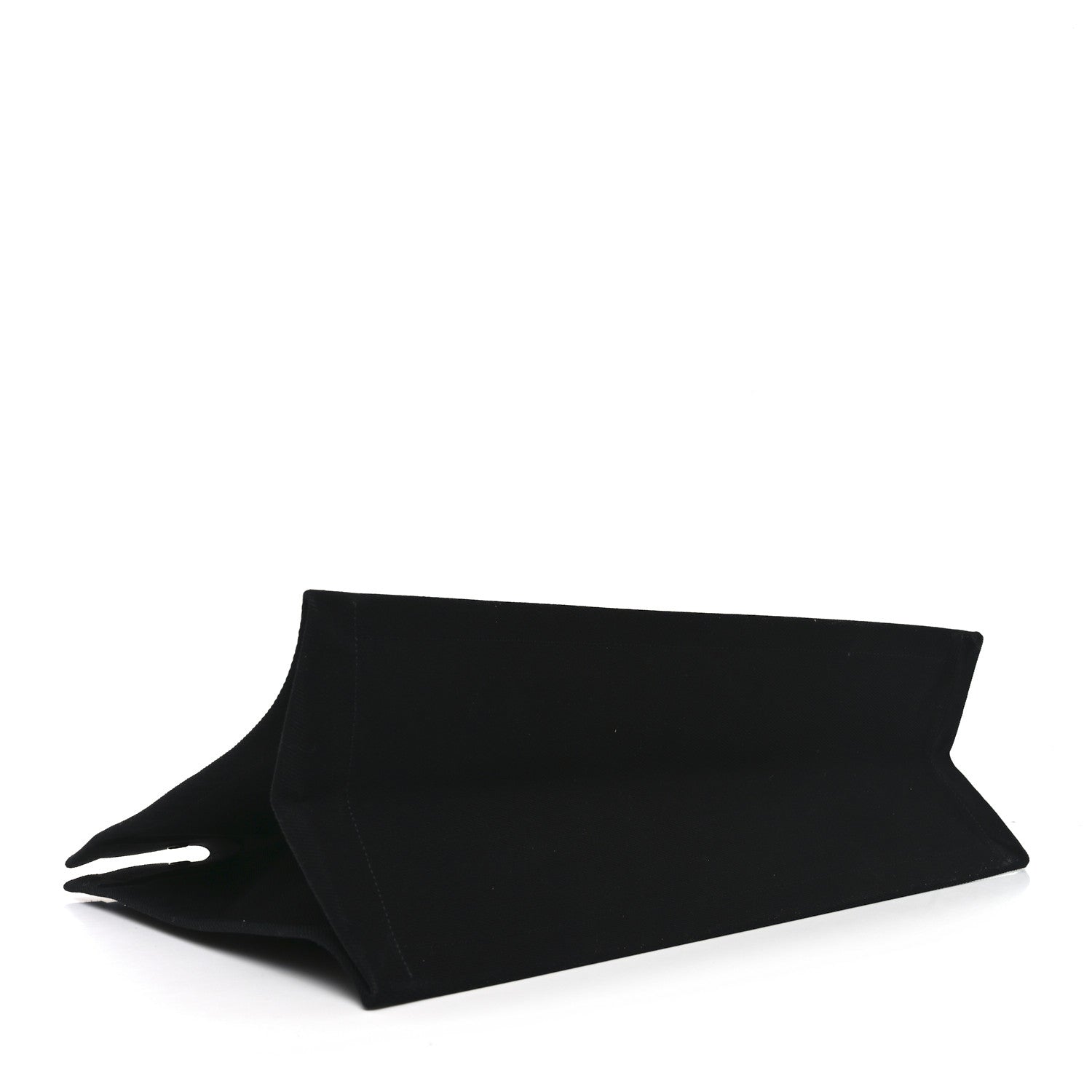 Saint Laurent Linen Calfskin Rive Gauche Tote Black 4 of 10