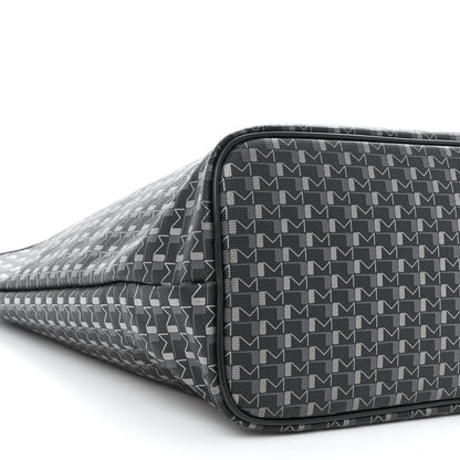 Moynat Grained Calfskin Canvas 1920 Oh! Tote Ruban GM Carbon Silver 9 of 10