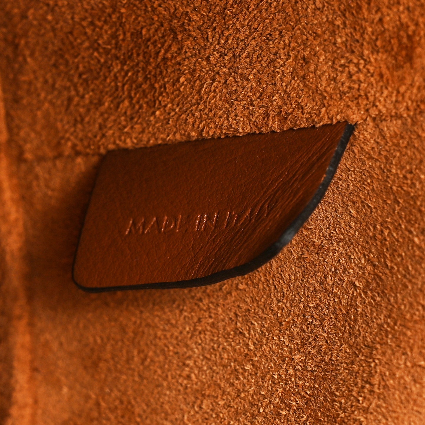 Smooth Calfskin Small Cuir Triomphe Bucket Bag Tan