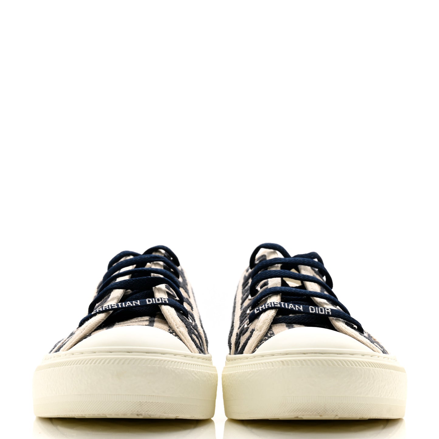 Canvas Oblique Walk'N'Dior Low Top Sneakers 39 Deep Blue