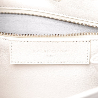 Balenciaga Grained Calfskin Papier Mini A4 Zip Around Tote White 6 of 11